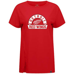 Detroit Red Wings Levelwear Women's Influx Banner Arch T-Shirt - Red - NHL