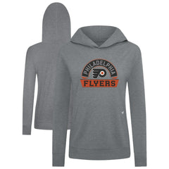 Philadelphia Flyers Levelwear Women's Relay Banner Arch Pullover Hoodie - Gray - NHL