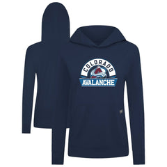 Colorado Avalanche Levelwear Women's Relay Banner Arch Pullover Hoodie - Navy - NHL