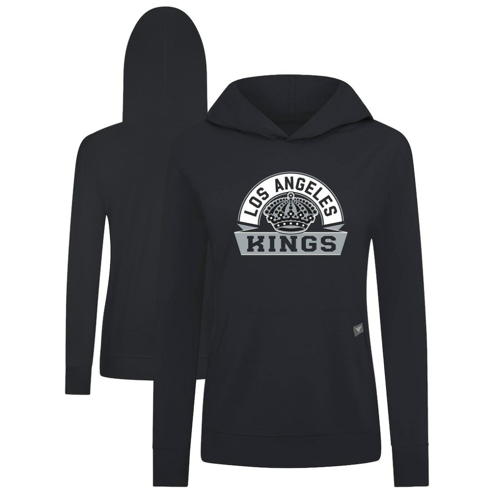 Los Angeles Kings Levelwear Women's Relay Banner Arch Pullover Hoodie - Black - NHL