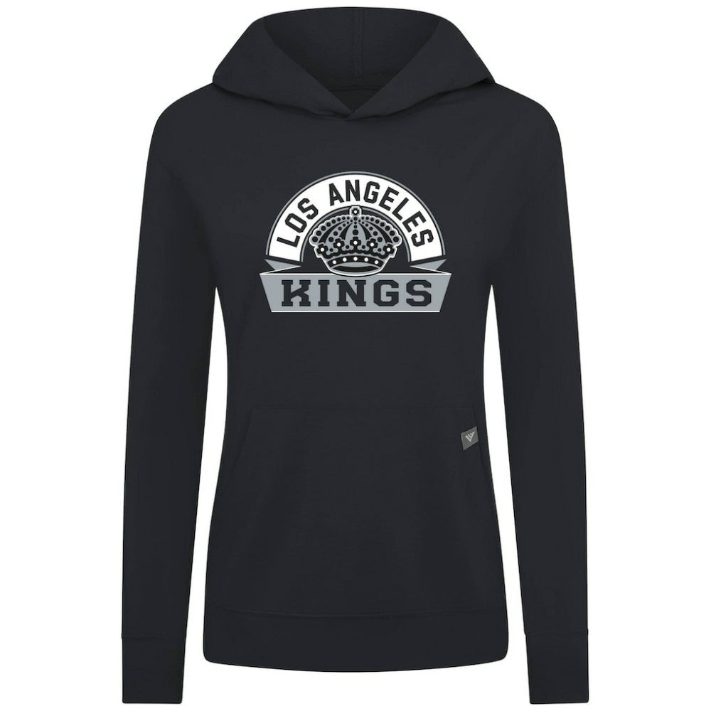 Los Angeles Kings Levelwear Women's Relay Banner Arch Pullover Hoodie - Black - NHL