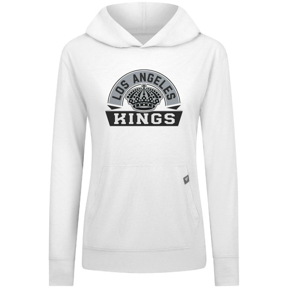 Los Angeles Kings Levelwear Women's Relay Banner Arch Pullover Hoodie - White - NHL