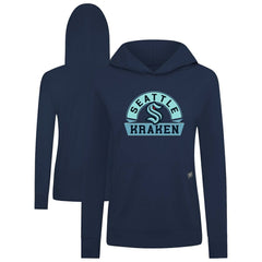 Seattle Kraken Levelwear Women's Relay Banner Arch Pullover Hoodie - Deep Sea Blue - NHL