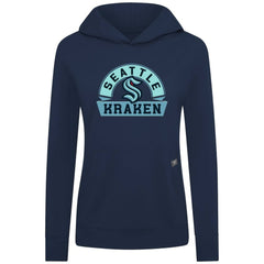 Seattle Kraken Levelwear Women's Relay Banner Arch Pullover Hoodie - Deep Sea Blue - NHL
