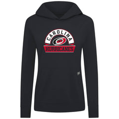 Carolina Hurricanes Levelwear Women's Relay Banner Arch Pullover Hoodie - Black - NHL