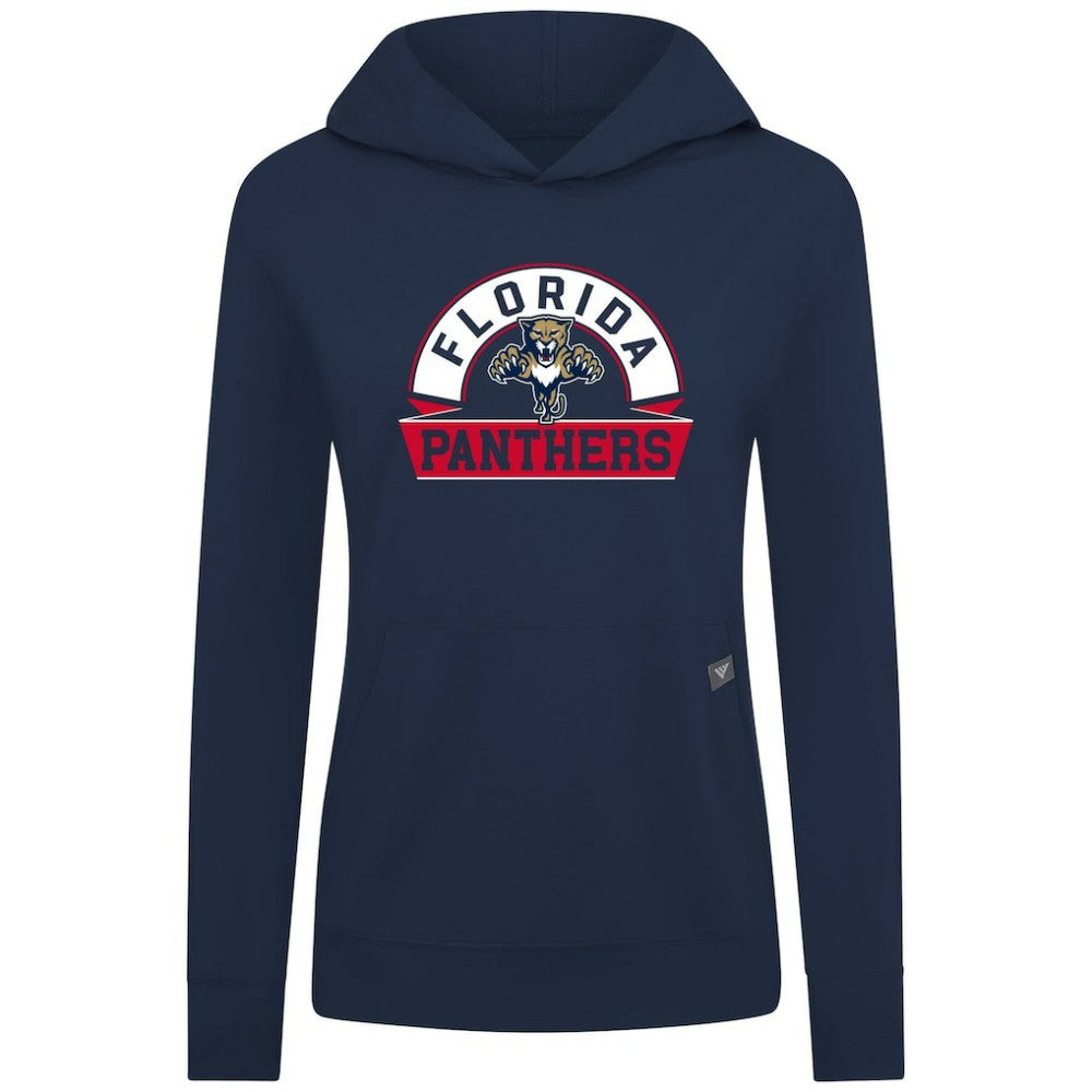 Florida Panthers Levelwear Women's Relay Banner Arch Pullover Hoodie - Navy - NHL