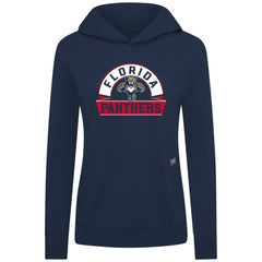 Florida Panthers Levelwear Women's Relay Banner Arch Pullover Hoodie - Navy - NHL