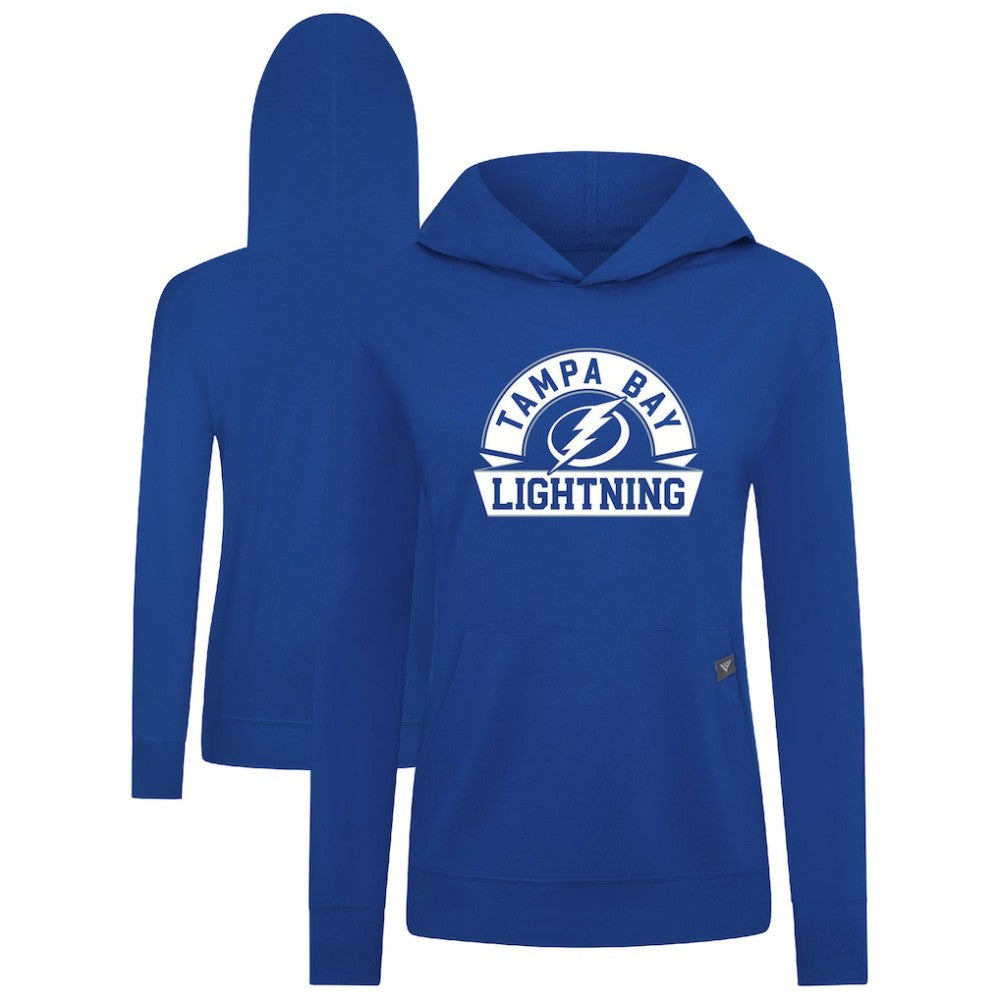 Tampa Bay Lightning Levelwear Women's Relay Banner Arch Pullover Hoodie - Royal - NHL