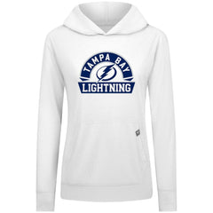 Tampa Bay Lightning Levelwear Women's Relay Banner Arch Pullover Hoodie - White - NHL