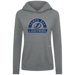 Tampa Bay Lightning Levelwear Women's Relay Banner Arch Pullover Hoodie - Gray - NHL