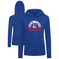 New York Rangers Levelwear Women's Relay Banner Arch Pullover Hoodie - Royal - NHL