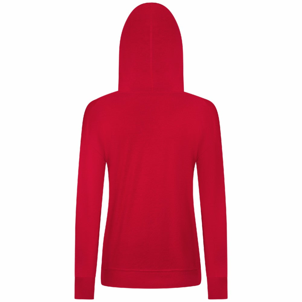New York Rangers Levelwear Women's Relay Banner Arch Pullover Hoodie - Red - NHL