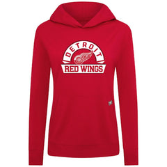 Detroit Red Wings Levelwear Women's Relay Banner Arch Pullover Hoodie - Red - NHL