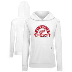 Detroit Red Wings Levelwear Women's Relay Banner Arch Pullover Hoodie - White - NHL