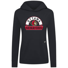 Ottawa Senators Levelwear Women's Relay Banner Arch Pullover Hoodie - Black - NHL