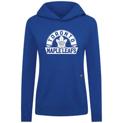 Toronto Maple Leafs Levelwear Women's Relay Banner Arch Pullover Hoodie - Royal - NHL