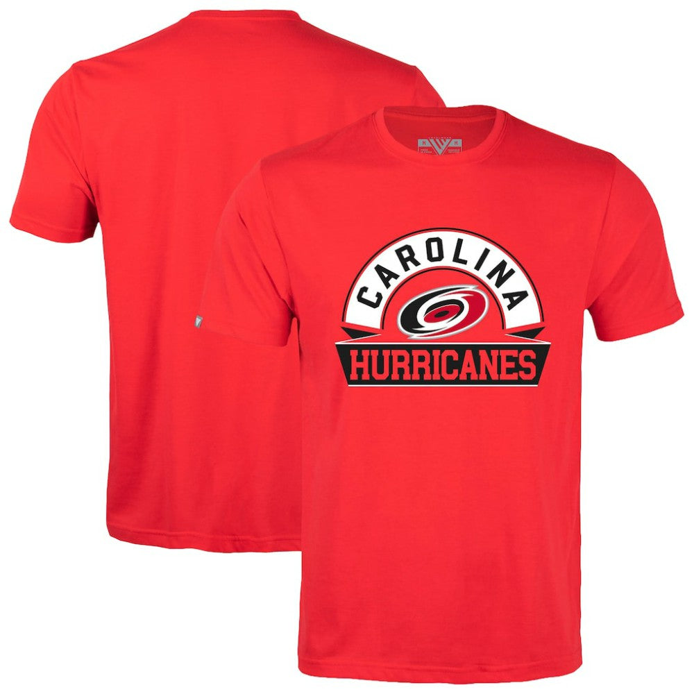 Carolina Hurricanes Levelwear Richmond Banner Arch T-Shirt - Red - NHL