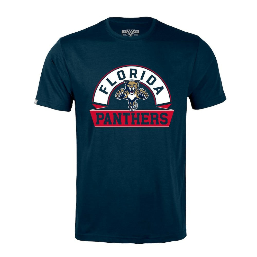 Florida Panthers Levelwear Richmond Banner Arch T-Shirt - Navy - NHL