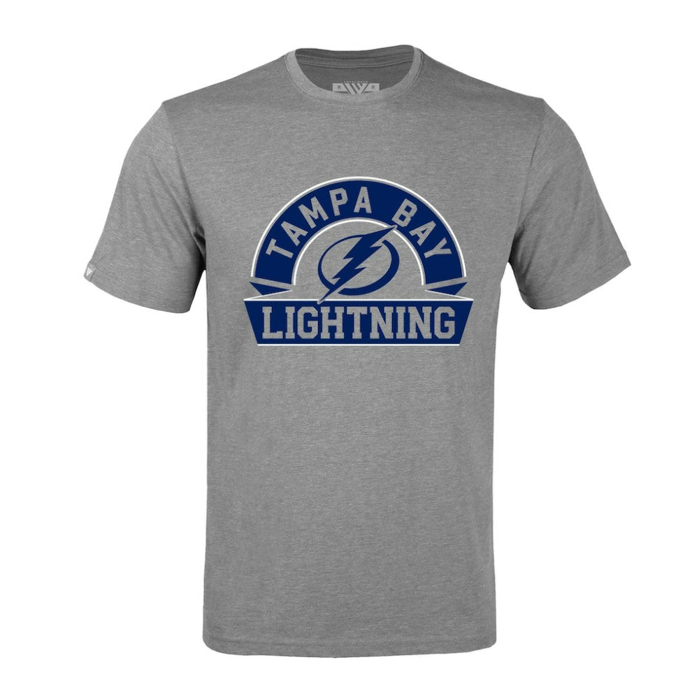 Tampa Bay Lightning Levelwear Richmond Banner Arch T-Shirt - Gray - NHL
