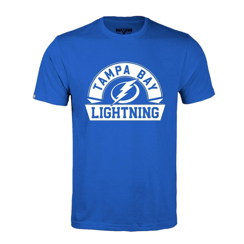 Tampa Bay Lightning Levelwear Richmond Banner Arch T-Shirt - Royal - NHL