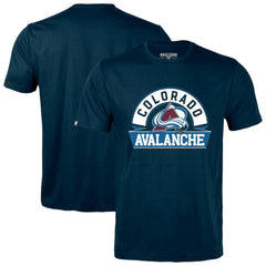Colorado Avalanche Levelwear Richmond Banner Arch T-Shirt - Navy - NHL
