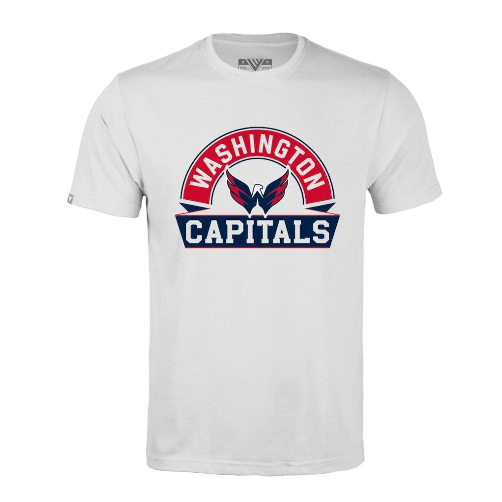 Washington Capitals Levelwear Richmond Banner Arch T-Shirt - White - NHL