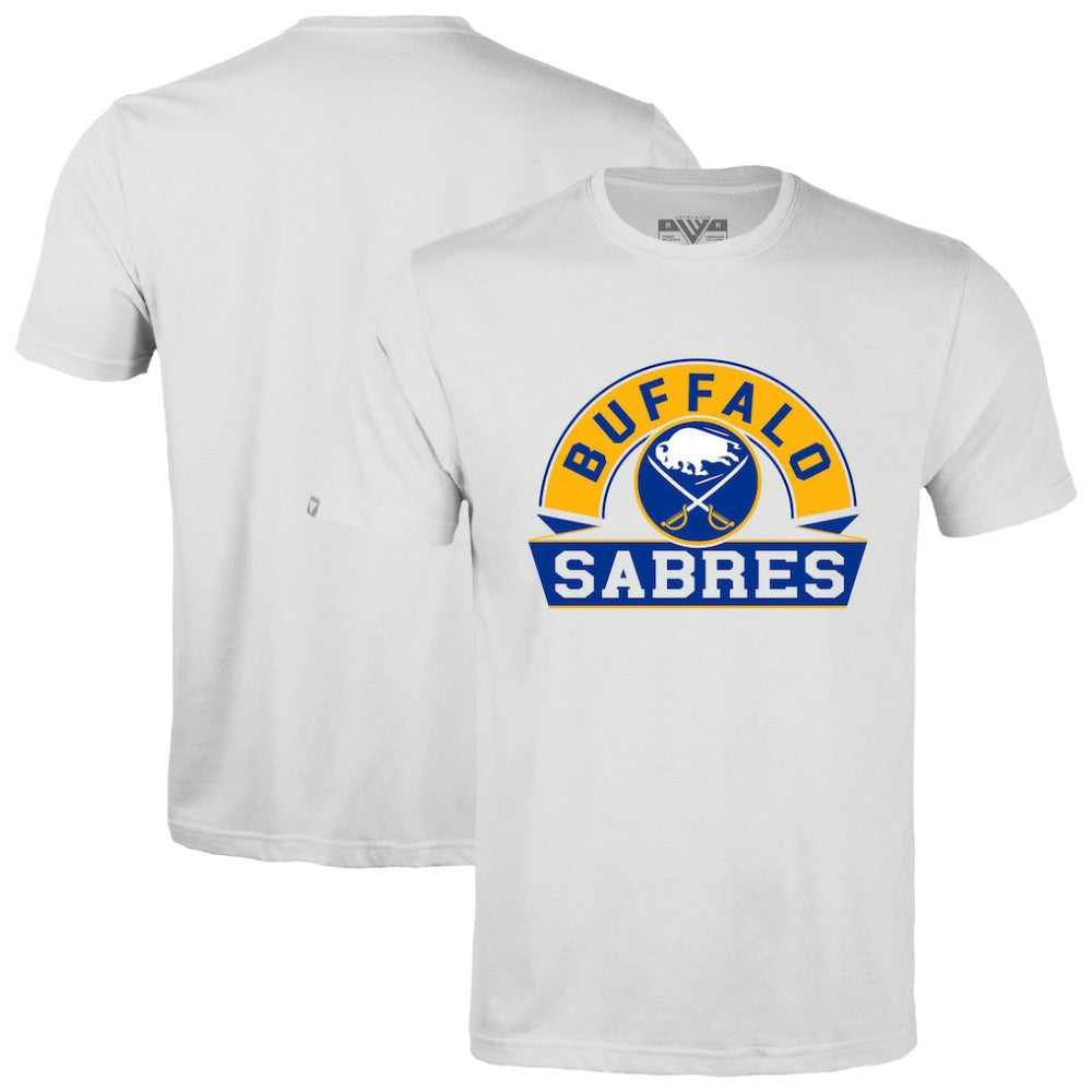 Buffalo Sabres Levelwear Richmond Banner Arch T-Shirt - White - NHL