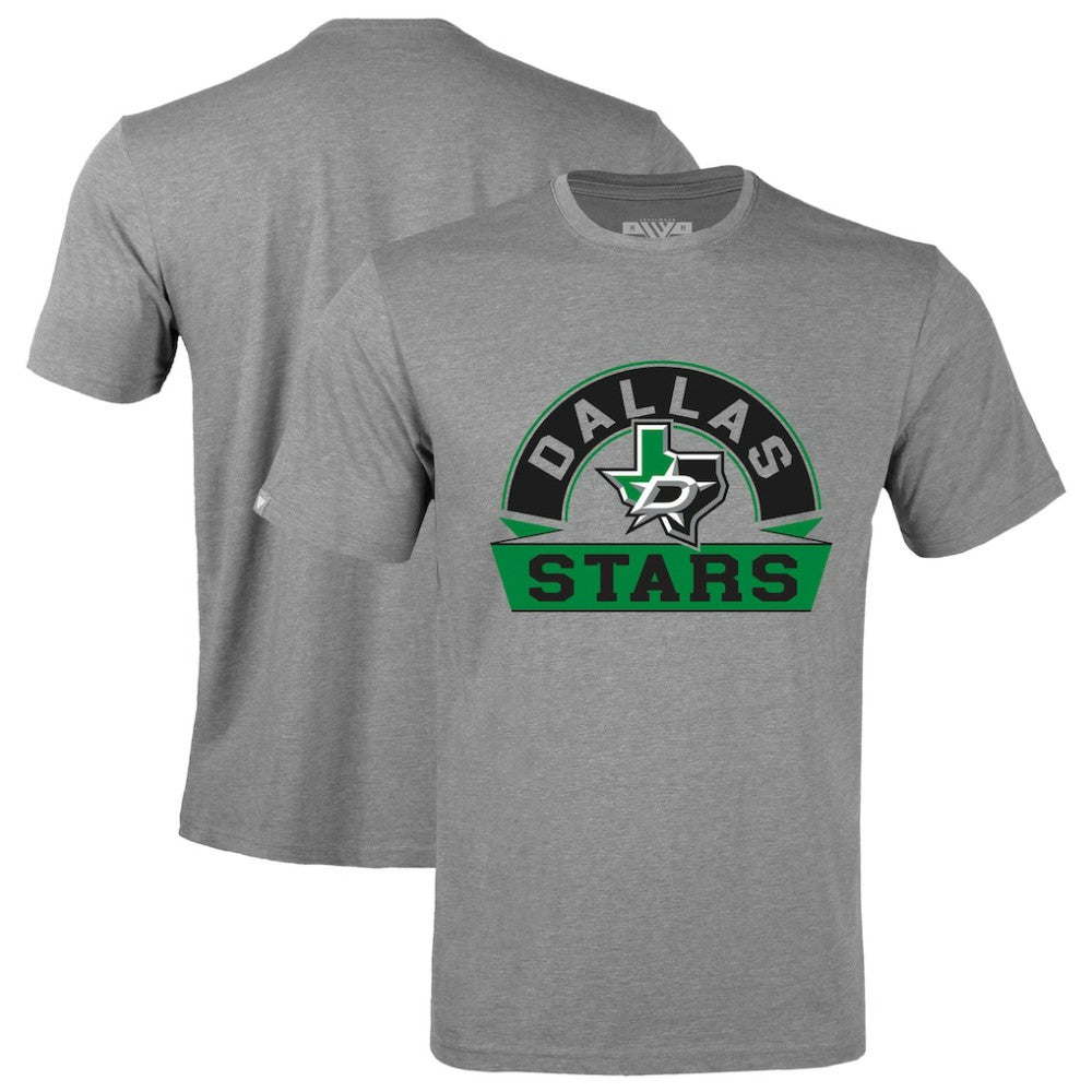 Dallas Stars Levelwear Richmond Banner Arch T-Shirt - Gray - NHL