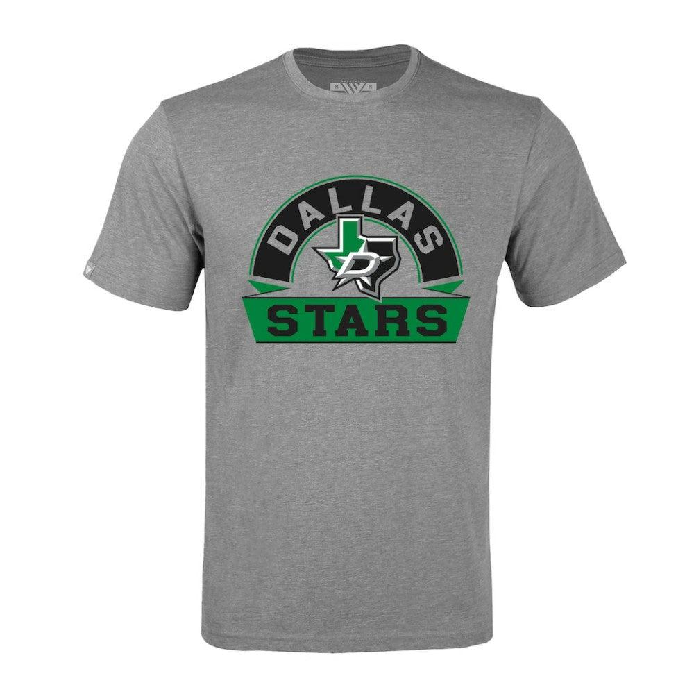 Dallas Stars Levelwear Richmond Banner Arch T-Shirt - Gray - NHL