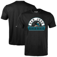 San Jose Sharks Levelwear Richmond Banner Arch T-Shirt - Black - NHL