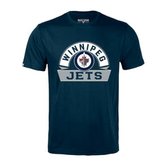 Winnipeg Jets Levelwear Richmond Banner Arch T-Shirt - Navy - NHL