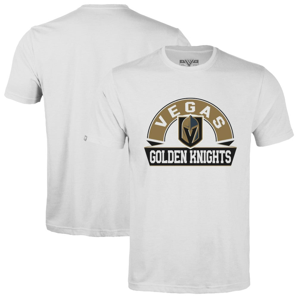 Vegas Golden Knights Levelwear Richmond Banner Arch T-Shirt - White - NHL