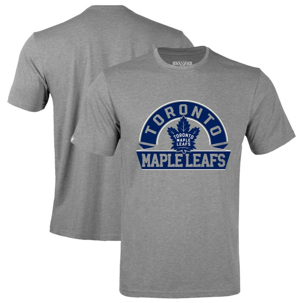Toronto Maple Leafs Levelwear Richmond Banner Arch T-Shirt - Gray - NHL