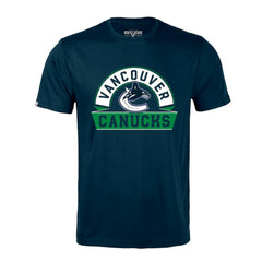 Vancouver Canucks Levelwear Richmond Banner Arch T-Shirt - Navy - NHL