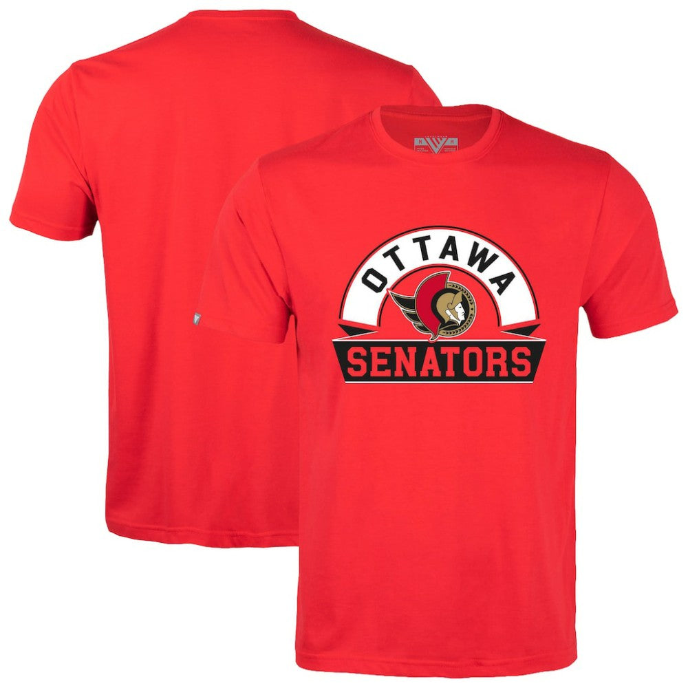 Ottawa Senators Levelwear Richmond Banner Arch T-Shirt - Red - NHL