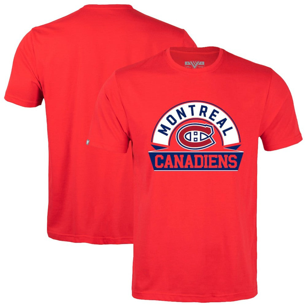 Montreal Canadiens Levelwear Richmond Banner Arch T-Shirt - Red - NHL