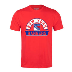 New York Rangers Levelwear Richmond Banner Arch T-Shirt - Red - NHL