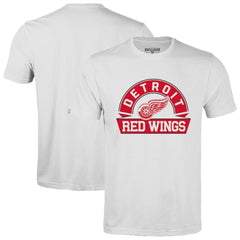 Detroit Red Wings Levelwear Richmond Banner Arch T-Shirt - White - NHL