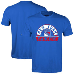 New York Rangers Levelwear Richmond Banner Arch T-Shirt - Royal - NHL