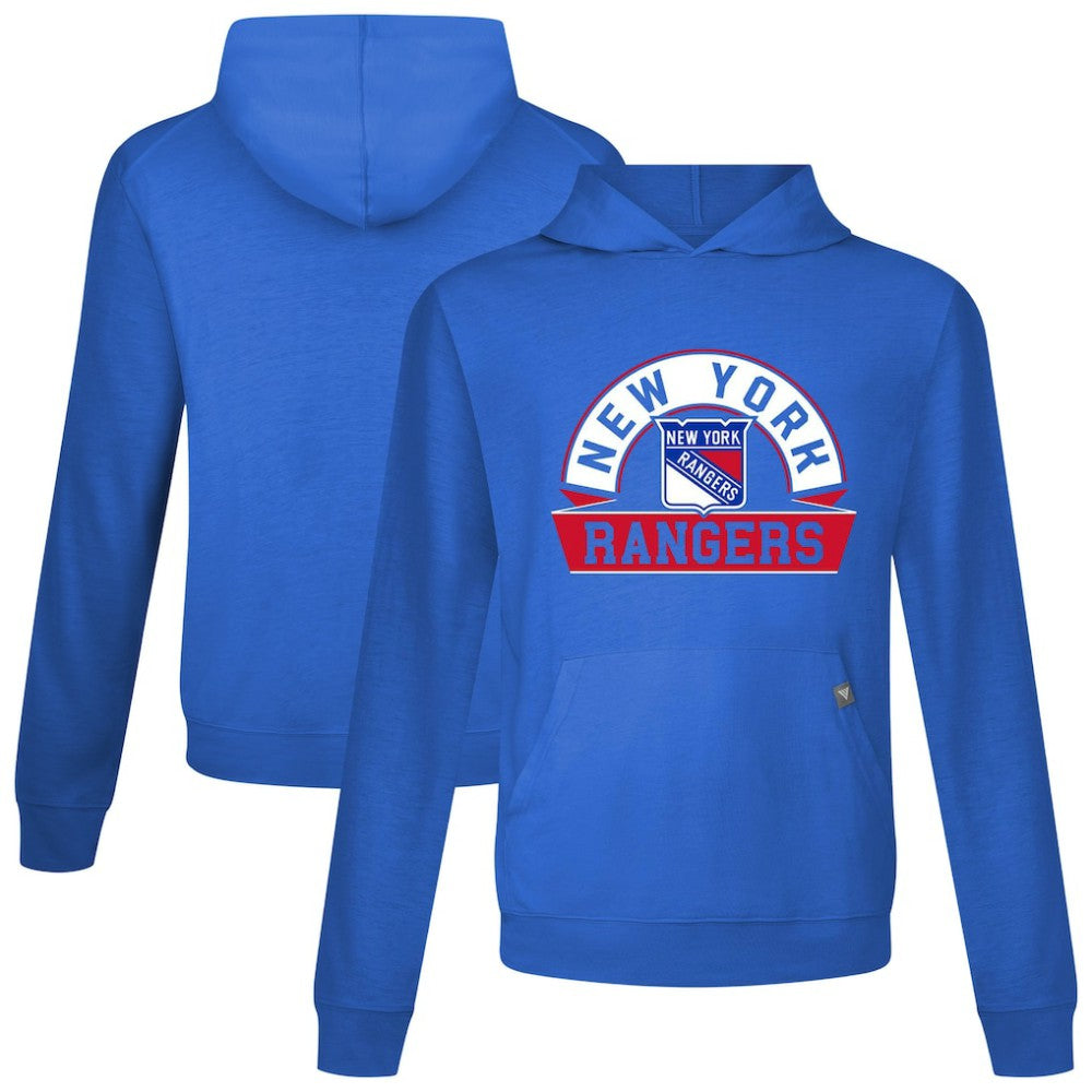 New York Rangers Levelwear Relay Banner Arch Pullover Hoodie - Royal - NHL