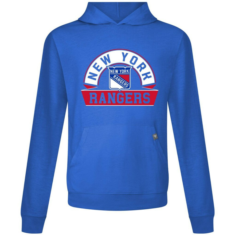 New York Rangers Levelwear Relay Banner Arch Pullover Hoodie - Royal - NHL