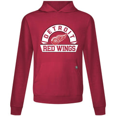 Detroit Red Wings Levelwear Relay Banner Arch Pullover Hoodie - Red - NHL