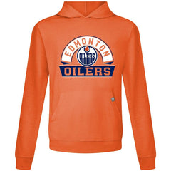Edmonton Oilers Levelwear Relay Banner Arch Pullover Hoodie - Orange - NHL
