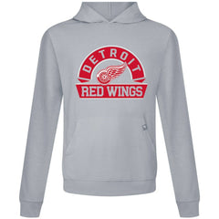 Detroit Red Wings Levelwear Relay Banner Arch Pullover Hoodie - Gray - NHL