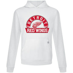 Detroit Red Wings Levelwear Relay Banner Arch Pullover Hoodie - White - NHL