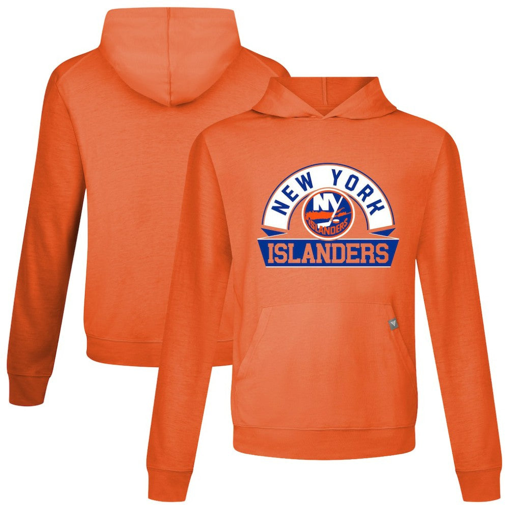 New York Islanders Levelwear Relay Banner Arch Pullover Hoodie - Orange - NHL