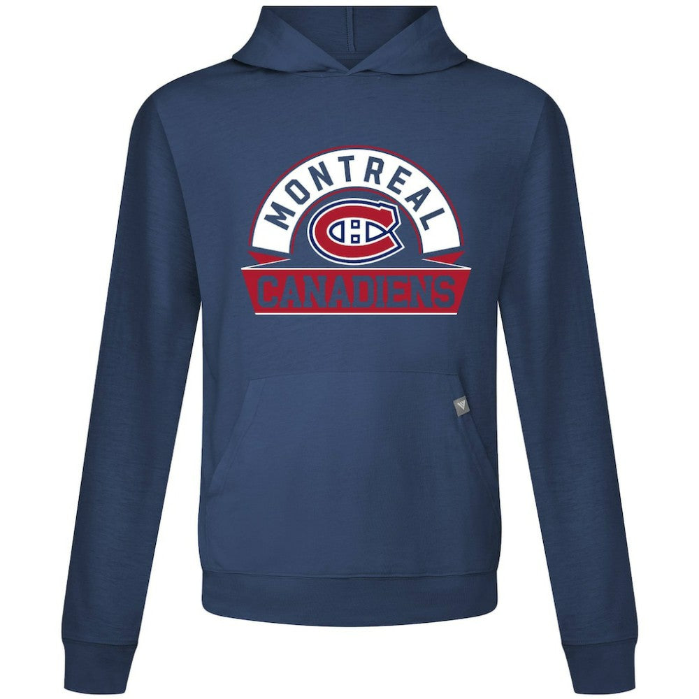Montreal Canadiens Levelwear Relay Banner Arch Pullover Hoodie - Navy - NHL