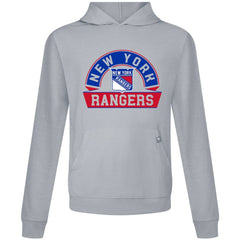 New York Rangers Levelwear Relay Banner Arch Pullover Hoodie - Gray - NHL