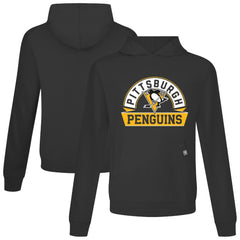 Pittsburgh Penguins Levelwear Relay Banner Arch Pullover Hoodie - Black - NHL