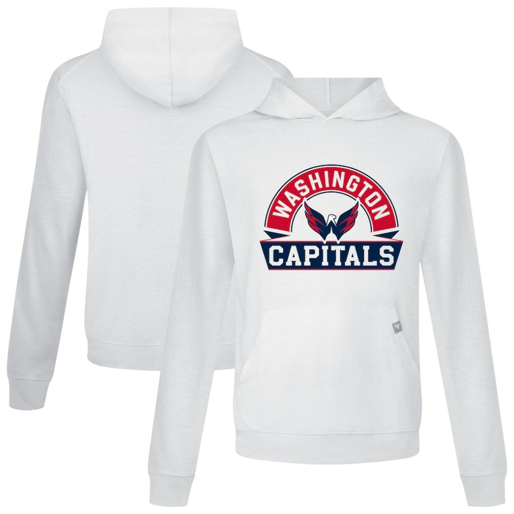 Washington Capitals Levelwear Relay Banner Arch Pullover Hoodie - White - NHL